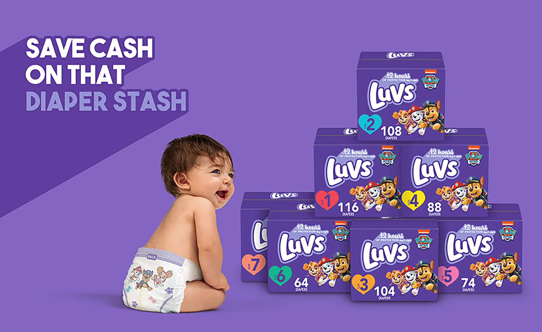 Shop Diapers for newborns - Luvs