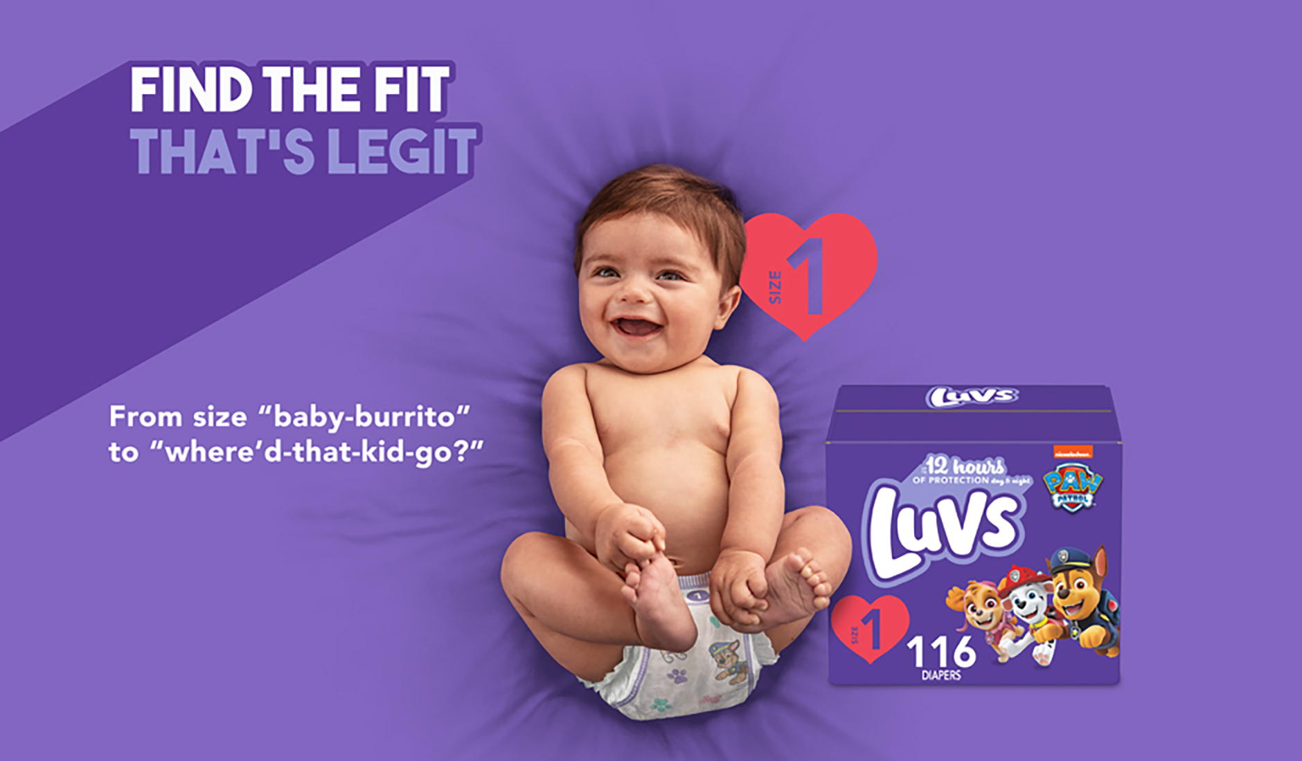 Luvs Pro Level Leak Protection Diapers Giant Pack, Size 7, Over 41 lbs, 88  count