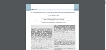 A comparison of two Detailed Clinical Model min