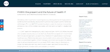 FHIR the present and the future of health IT min