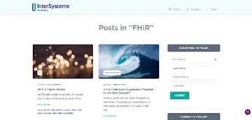 InterSystems Blog FHIR Category min