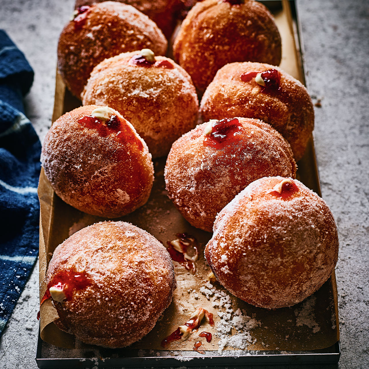 Wildflower Custard and Jam Doughnuts 