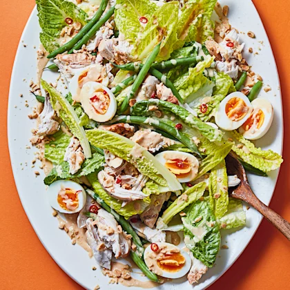 Chicken Salad with Coconut and Peanut Dressing