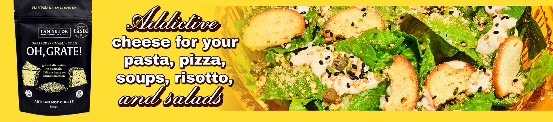 Addictive cheese for your pasta, pizza, soups, risotto and salads