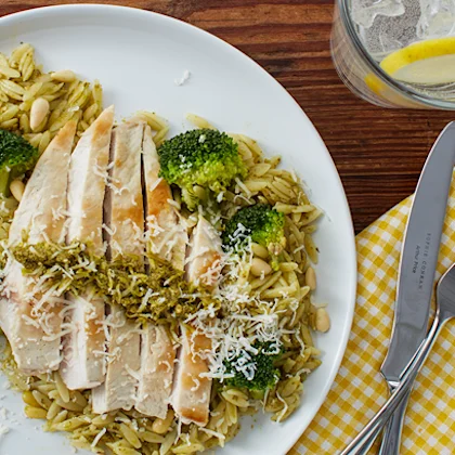 Chicken and Broccoli Orzo