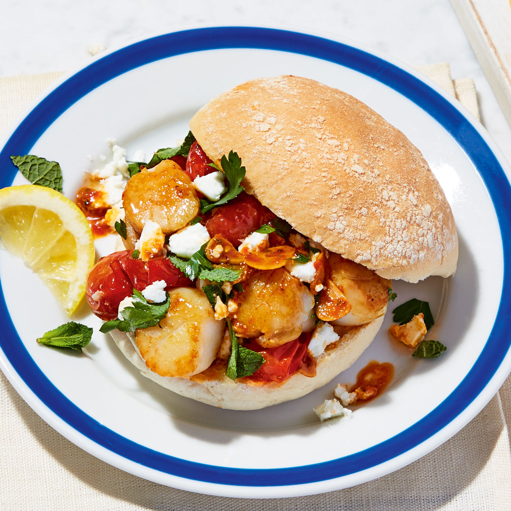 Scallop Saganaki Bap