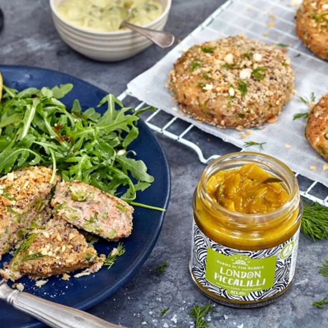 Minty Pea and Salmon Fishcakes