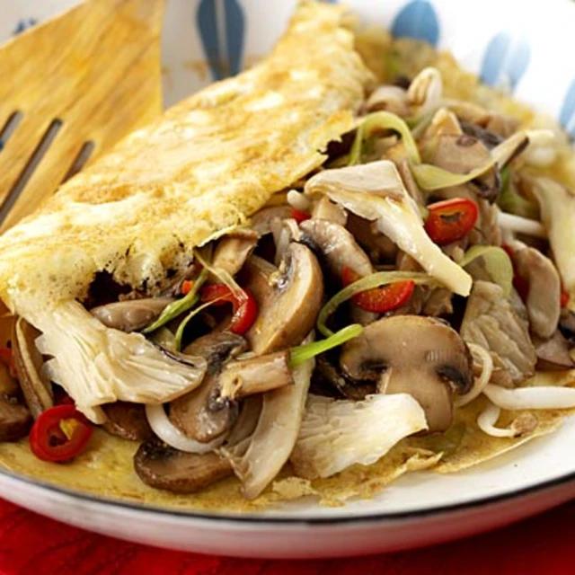 Thai-style Mushroom Omelette