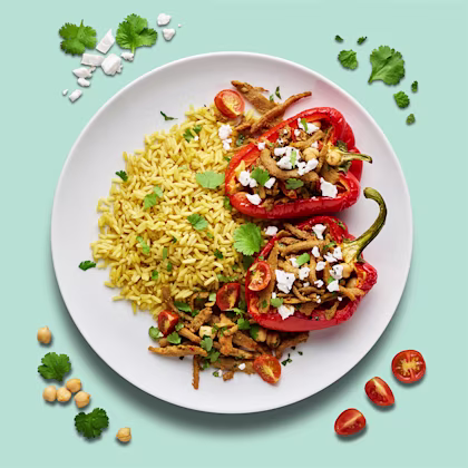 Loaded Plant Shawarma Peppers