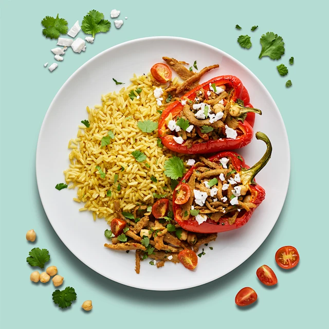 Loaded Plant Shawarma Peppers