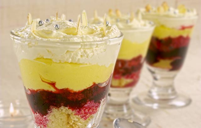 Black Cherry Madeleine Trifle