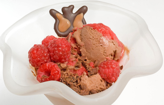 Cheat's Chocolate and Raspberry Ripple Ice Cream