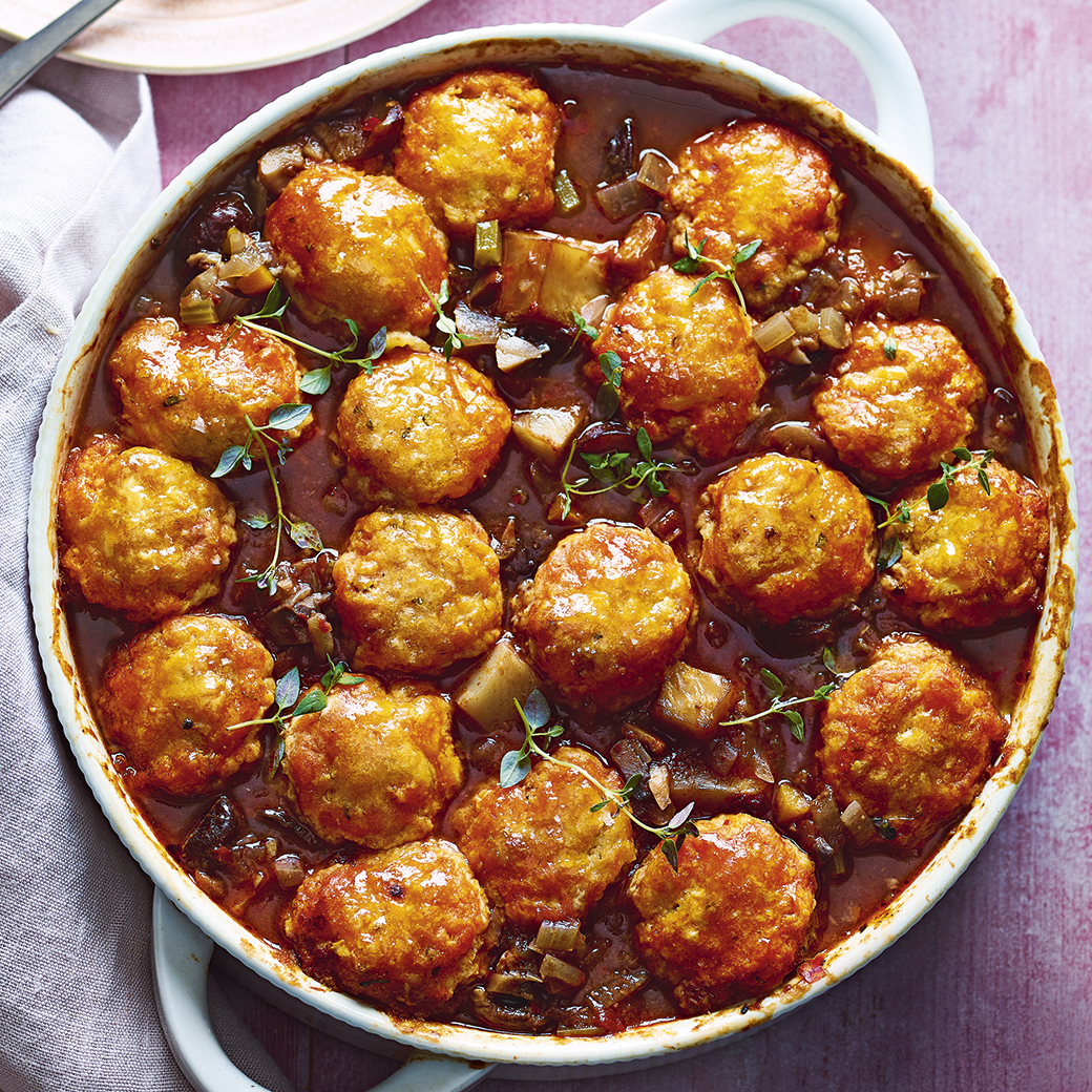 Herby Chestnut and Cheddar Cobbler with Celeriac