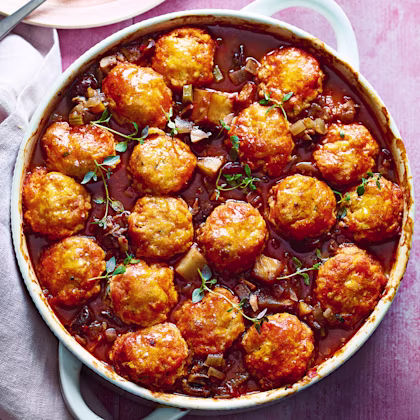 Herby Chestnut and Cheddar Cobbler with Celeriac