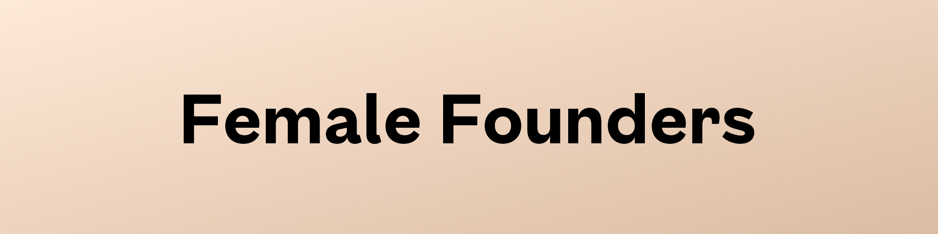 Female Founders