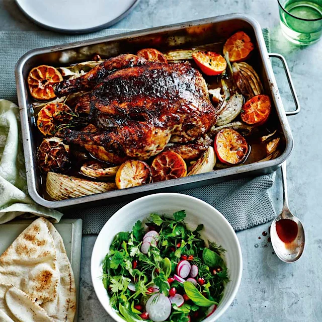 Pomegranate and Clementine Chicken