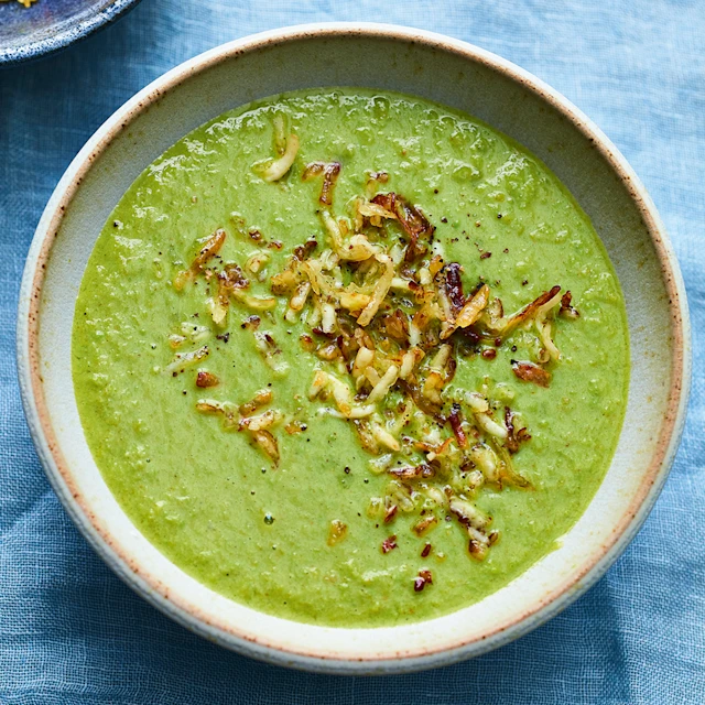 Spiced Pea Soup with Crispy Paneer