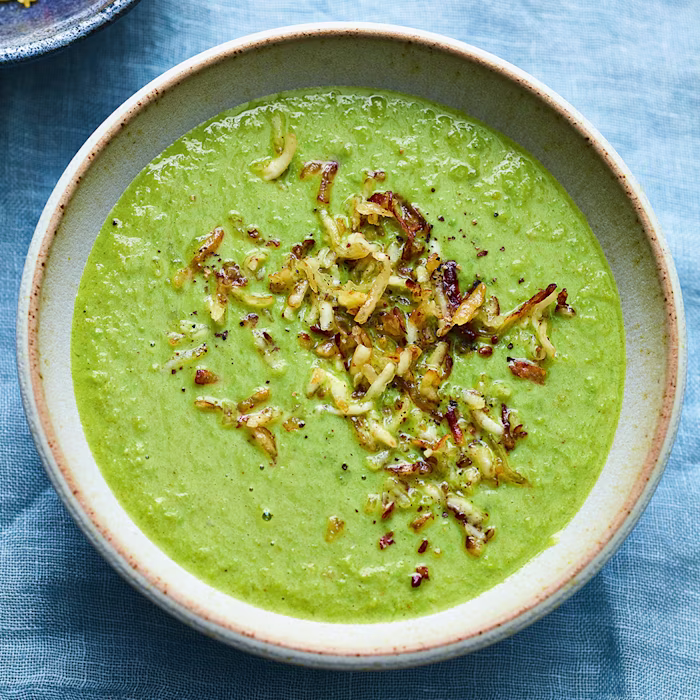 Spiced Pea Soup with Crispy Paneer