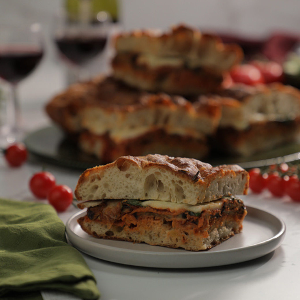 Aubergine Parm Sandwich