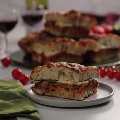 Aubergine Parm Sandwich