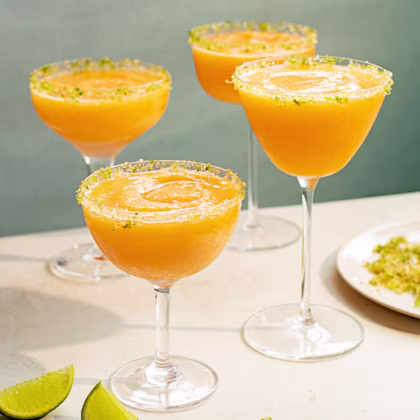 Orange Melon and Elderflower Gin Slushie