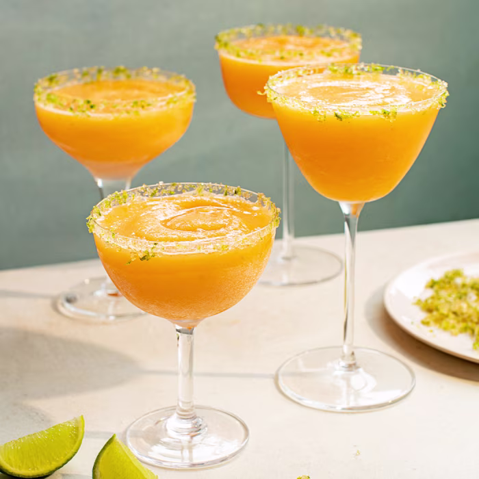 Orange Melon and Elderflower Gin Slushie