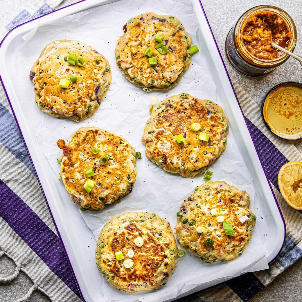 Pea and Ham Fritters