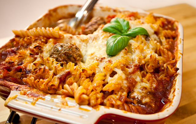 Meatball Pasta Bake
