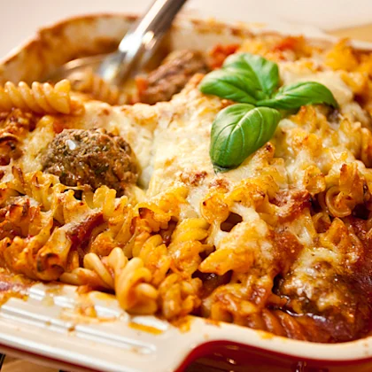 Meatball Pasta Bake