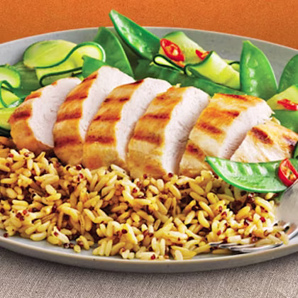 Grilled Chicken with Vegetables, Wholegrain & Quinoa