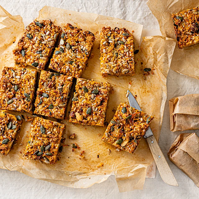 Golden Squash and Cheddar Flapjacks