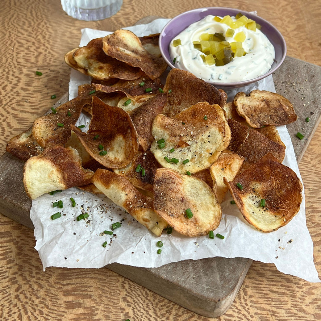 Air Fryer Pickle Crisps