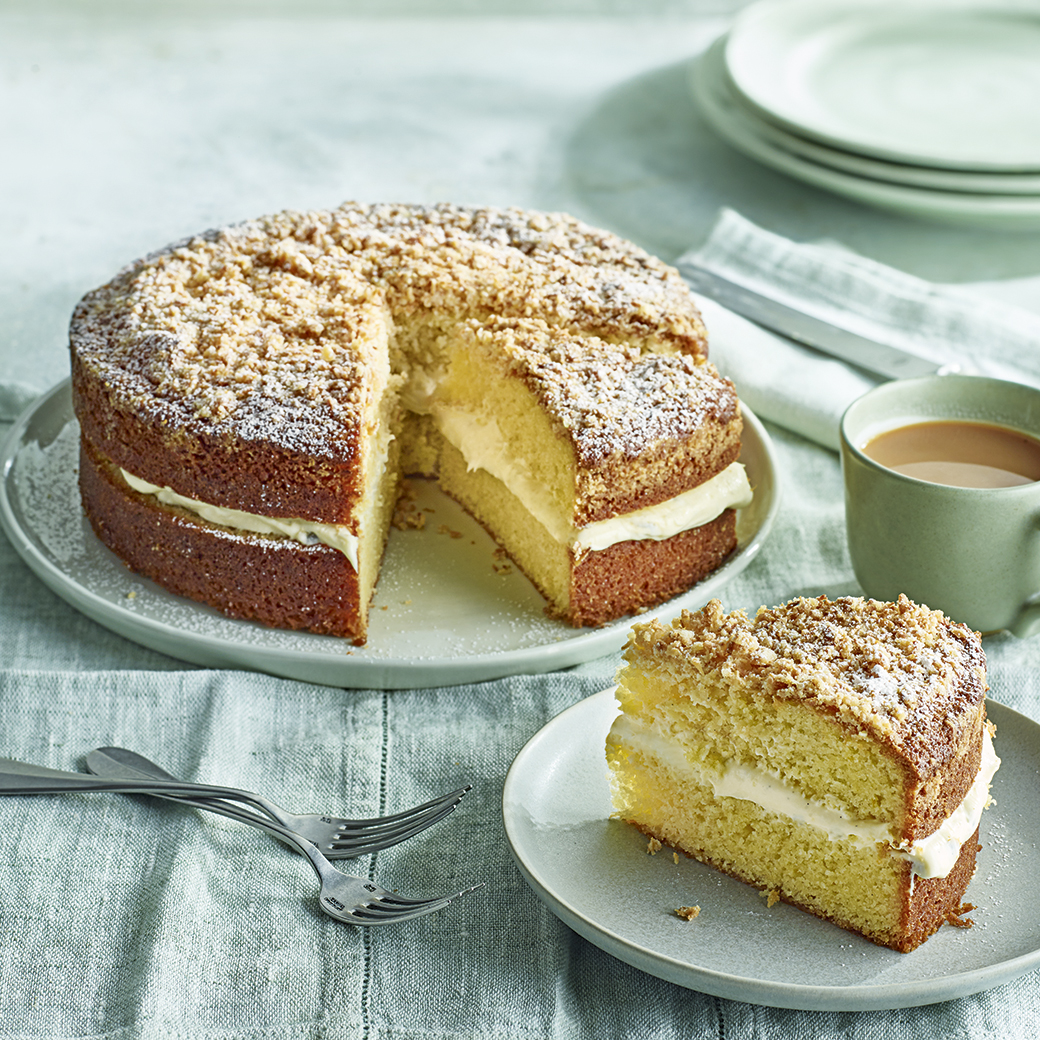 Passion Fruit and Coconut Crumble Cake