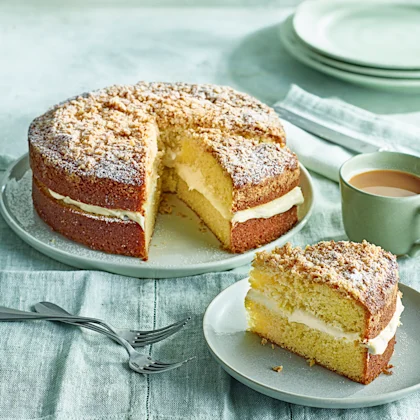 Passion Fruit and Coconut Crumble Cake