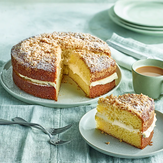 Passion Fruit and Coconut Crumble Cake