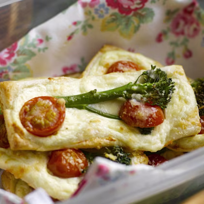 Tenderstem, Ricotta and Cherry Tomato Fingers