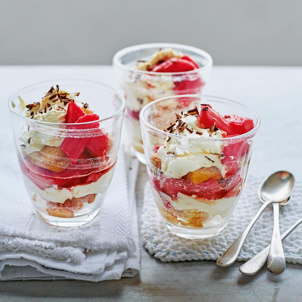 Rhubarb & Amaretto Tiramisu
