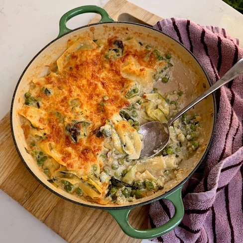One Pan Courgette Lasagne