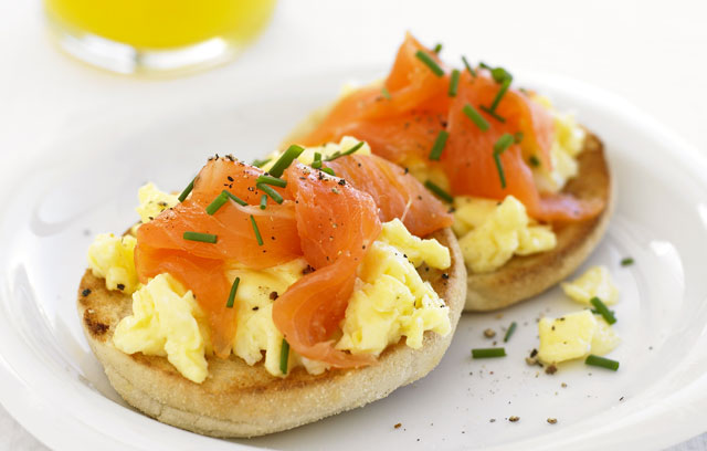 Scrambled Eggs with Smoked Salmon
