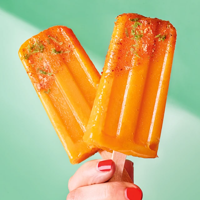 Mango and Lime Paletas with Sweet Chilli Dust