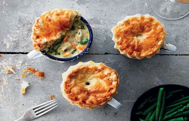 Chicken & Asparagus Pot Pies