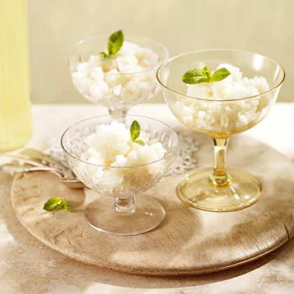 Limoncello and Mint Granita