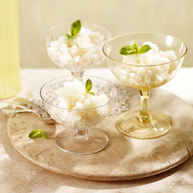 Limoncello and Mint Granita