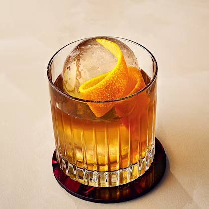 Hot Honey and Chocolate Old Fashioned Cocktail
