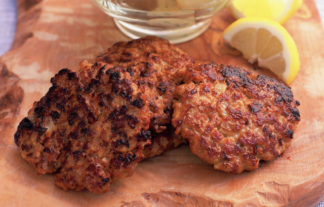 Slightly Spicy Lamb Burgers