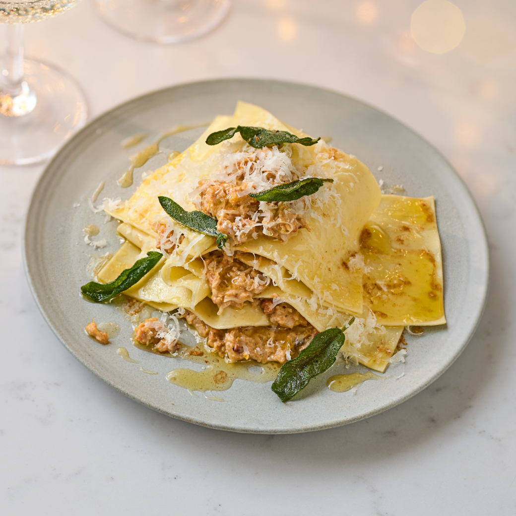 Easy Crab Ravioli with Brown Butter and Sage 