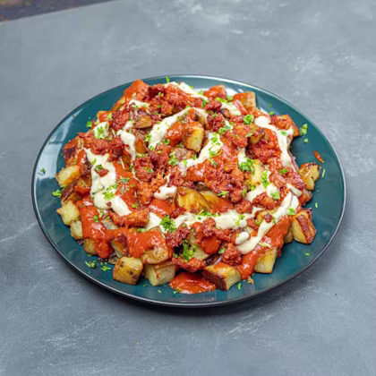 Crispy chorizo loaded potatoes