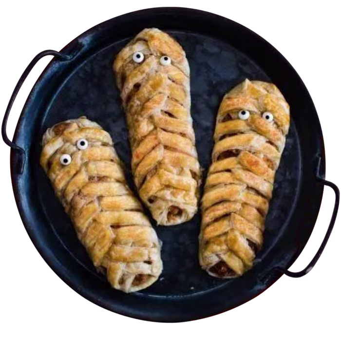 Halloween Apple Pie Mummies