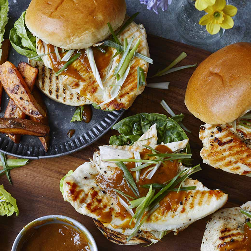 The Juiciest Chicken Burgers