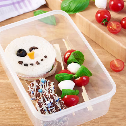 Snow-dusted Mini Choco-coconut Rice Cakes